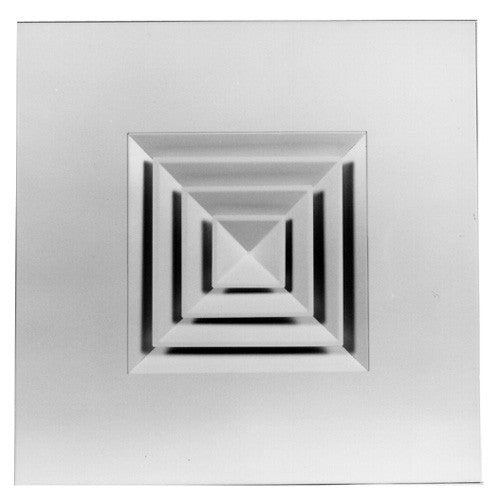 METALAIRE - 5500S-6 Louver Face T-Bar Lay-In Square Diffuser Round Neck